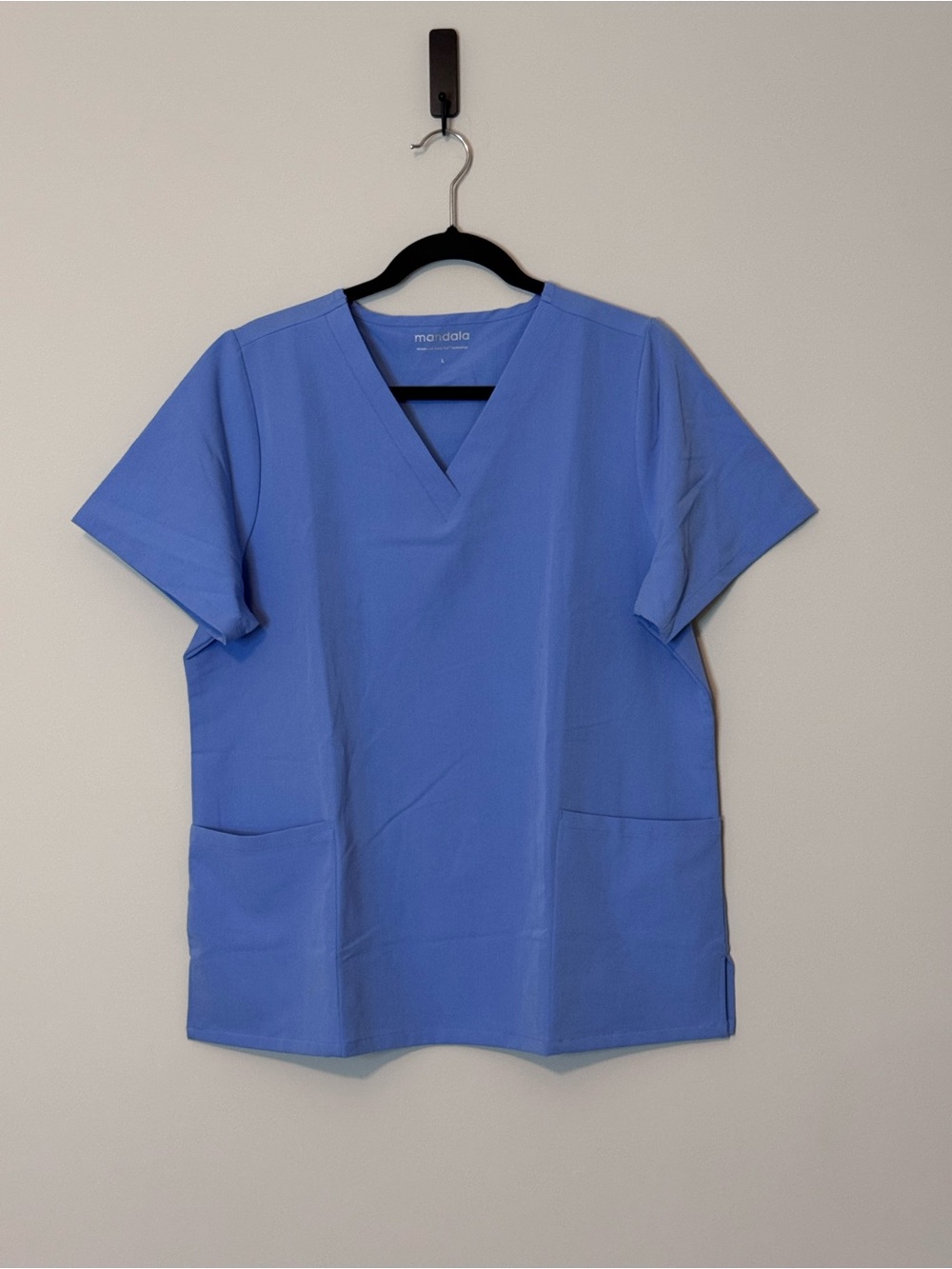 Mandala Galaxy Blue 6-Pocket Cargo Scrub Set Size Large NWOT